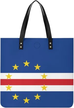 Fashionable Equatorial Guinea Flag Women's Shoulder Bag Large Capacity Leather Tote for Work and Leisure