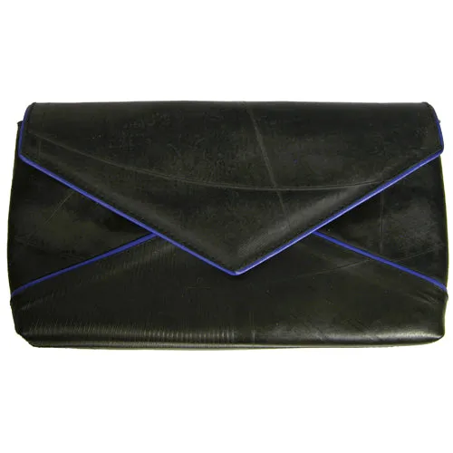 Fedora Envelope Clutch- Handmade from Recycled Tires-Blue, Red, or Yellow