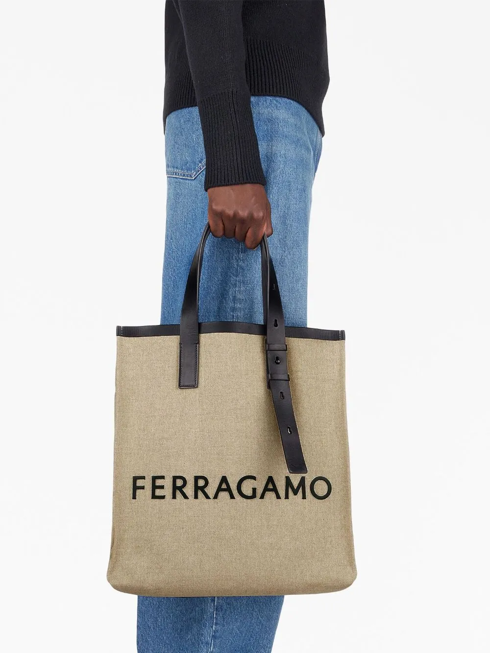 Ferragamo Logo Tote Bag