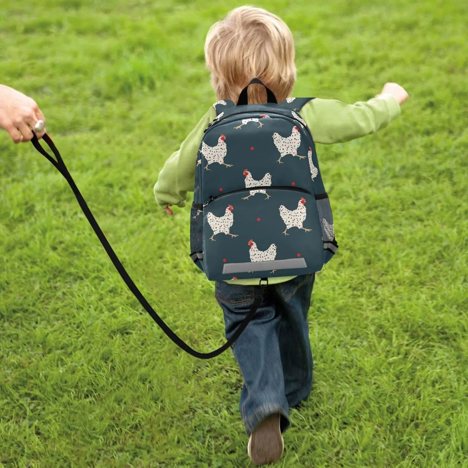 Fisyme Chicken Backpack Schoolbag Kids Daypack Toddler Travel School Bag Small Backpacks for Kindergarten Preschool Nursery Boys Girl