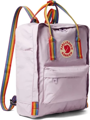 Fjällräven Kånken Rainbow Backpack for Men, and Women - Durable Fabric with Adjustable Shoulder Straps, and Lightweight Backpack Pastel Lavender/Rainbow One Size One Size