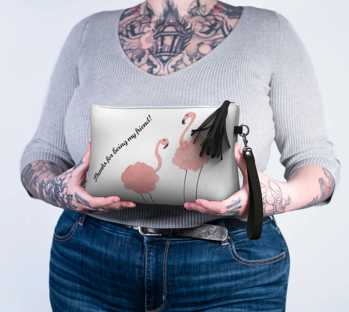 Flamingo Friends Clutch