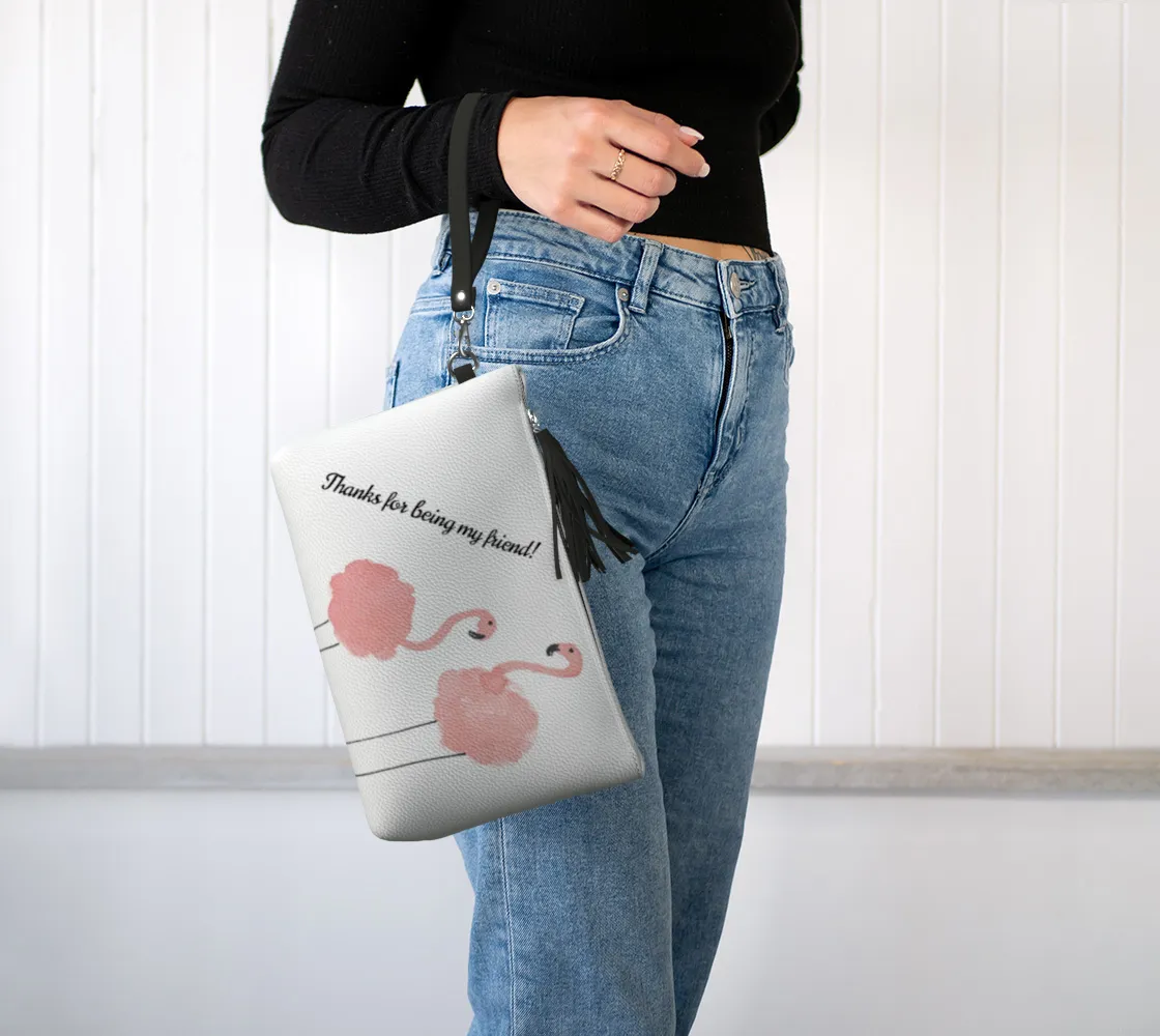 Flamingo Friends Clutch