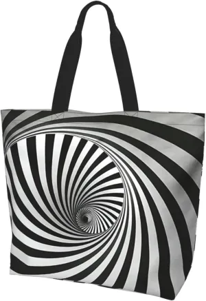 Flying bees and daisy flowers Tote Bag Shopping Bag Portable Handbags Tote Shoulder Bucket Bags for Women
