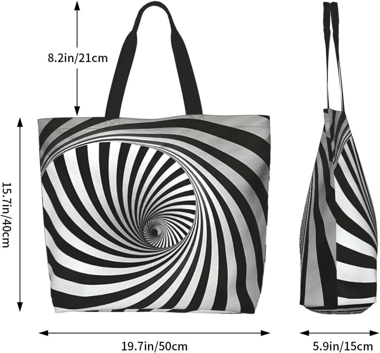 Flying bees and daisy flowers Tote Bag Shopping Bag Portable Handbags Tote Shoulder Bucket Bags for Women