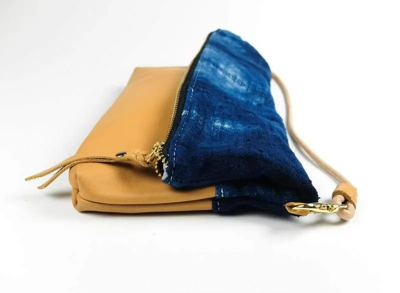 Folded Clutch Indigo