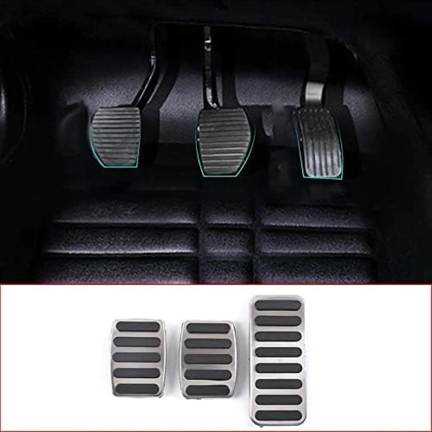 For Suzuki Vitra 2019-2020, AT MT Stainless Steel Pedal Brake Pedals Rest Foot Pedal Clucth Pedal Cover Interior Car Accessories
