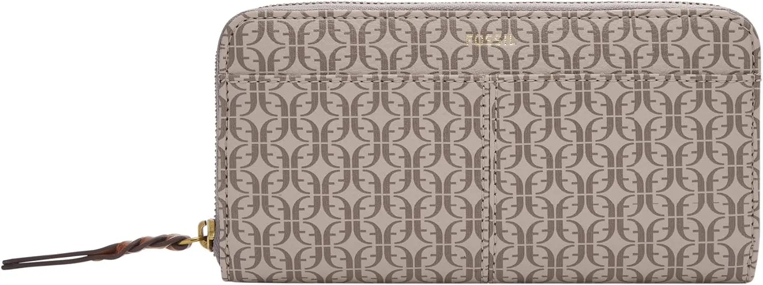 Fossil Women's Tara Leather Zip Around Clutch Wallet for Women