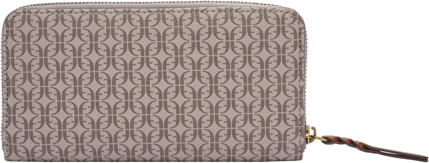 Fossil Women's Tara Leather Zip Around Clutch Wallet for Women