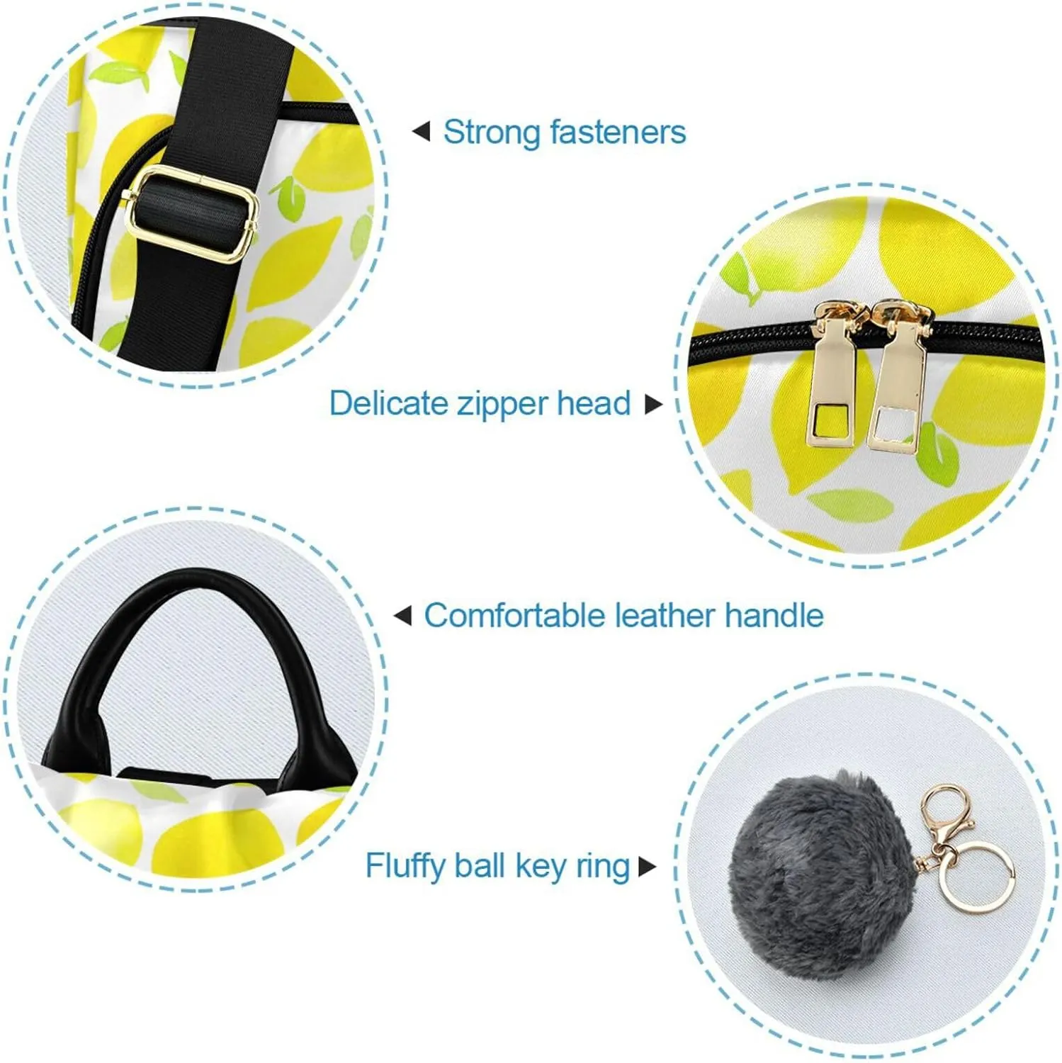 Fruit Print Anti-theft Backpack Handbags for Women Travel Rucksack Lightweight Shoulder Bags