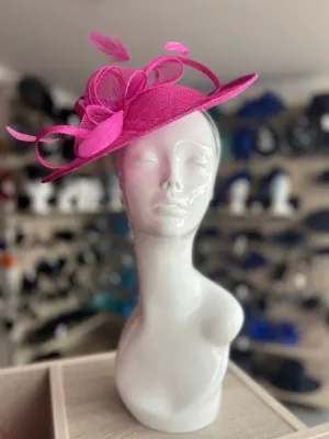 Fuchsia Teardrop Disc Fascinator