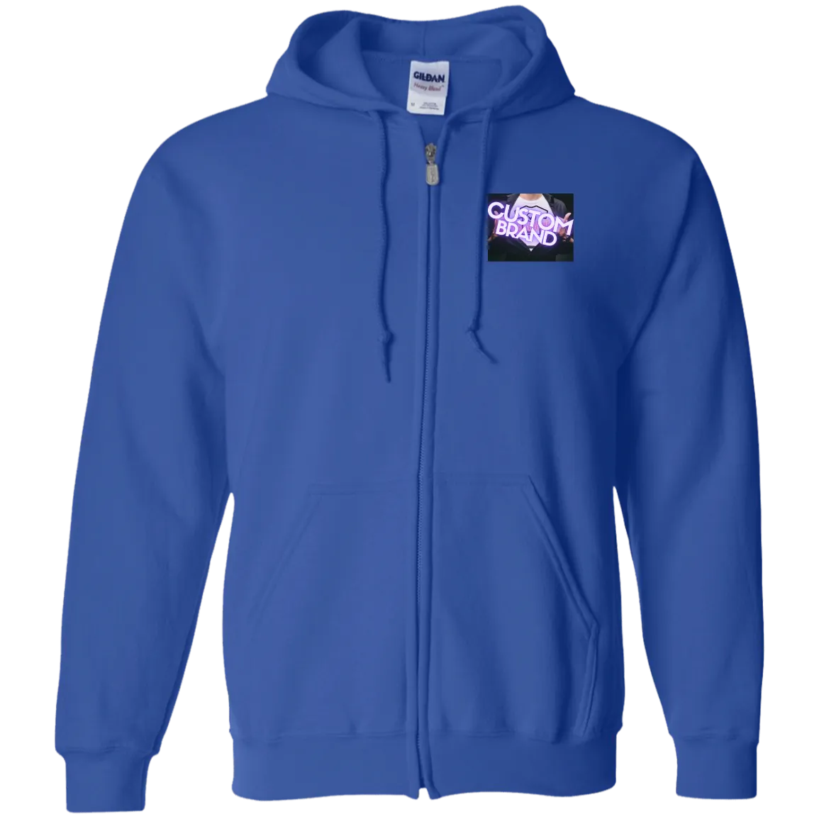 G186 Gildan Zip Up Hooded Sweatshirt