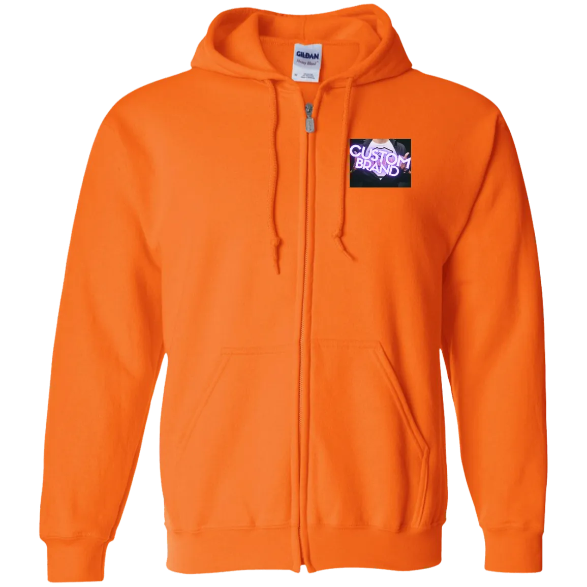 G186 Gildan Zip Up Hooded Sweatshirt