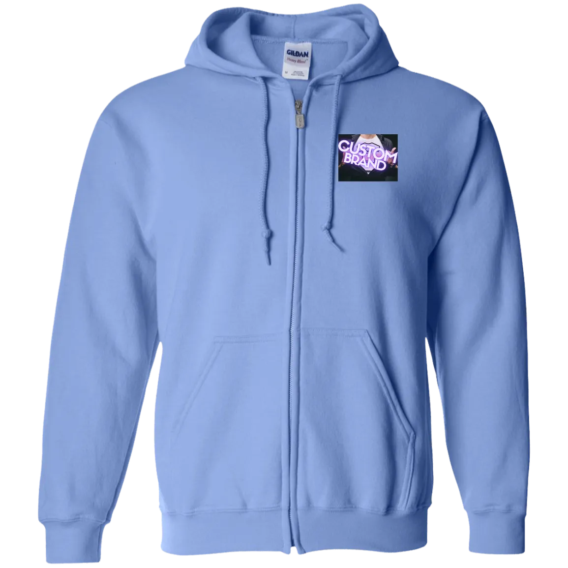 G186 Gildan Zip Up Hooded Sweatshirt