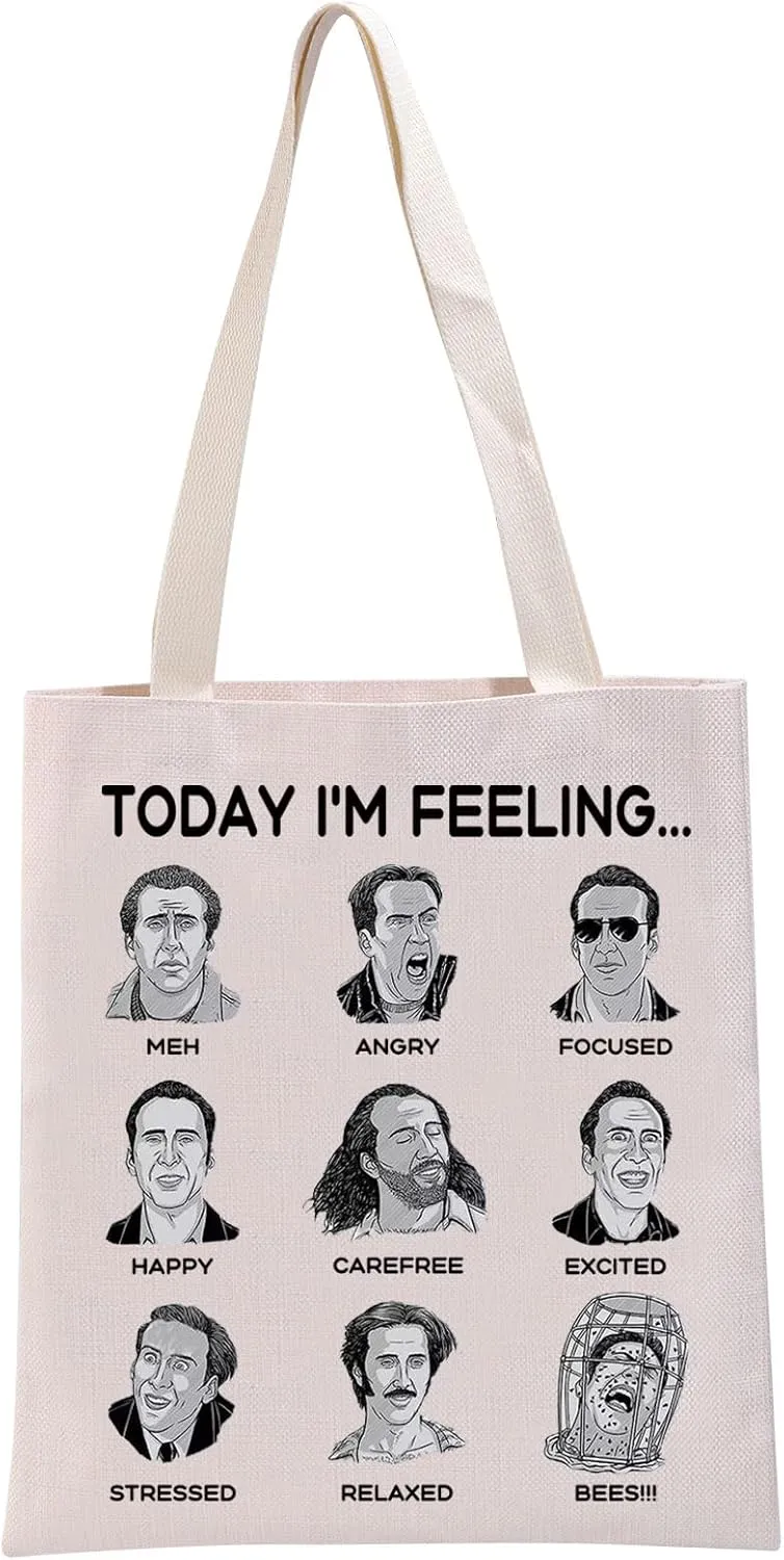 G2TUP Today I'm Feeling Tote Bag Handbag Merch