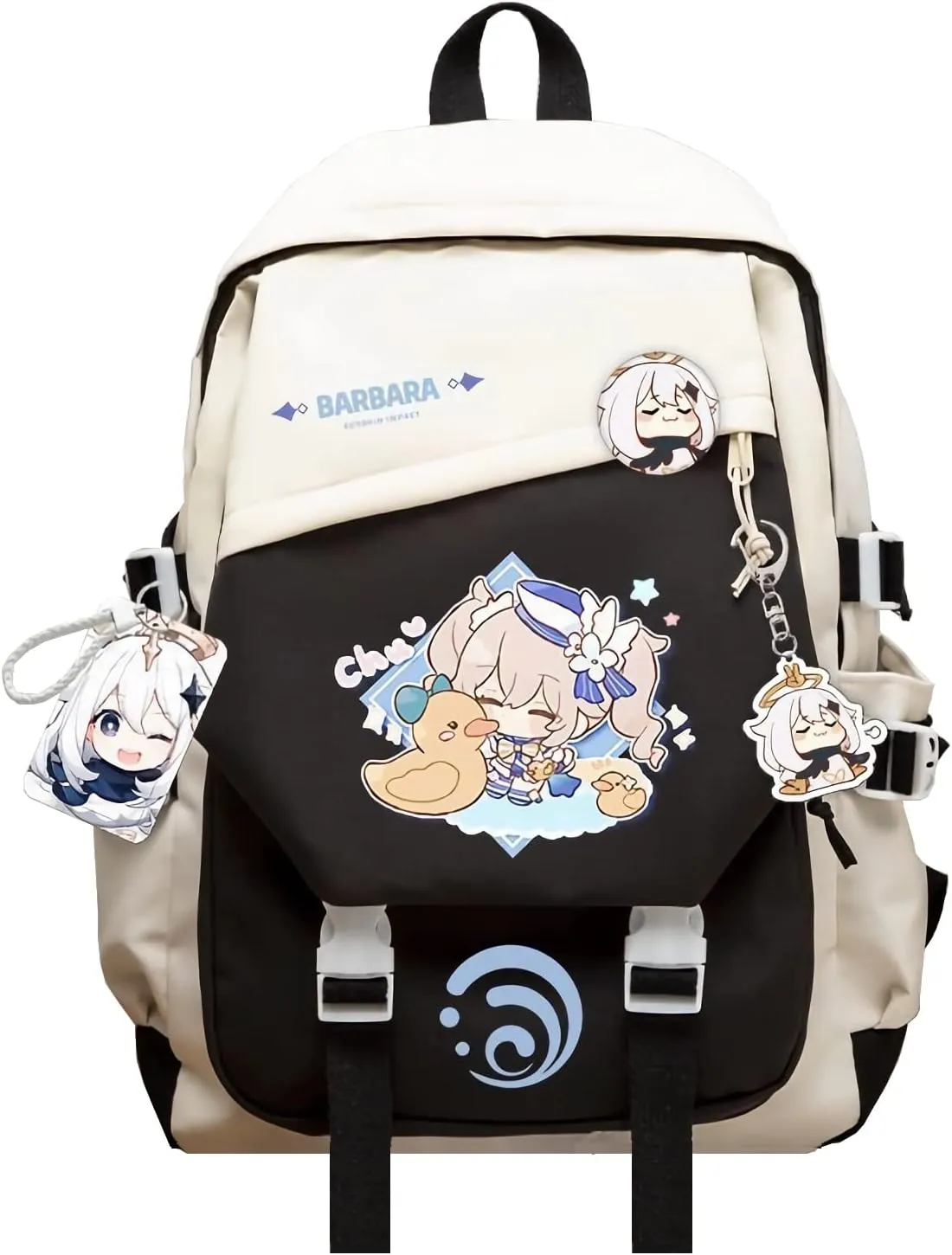 Genshin Impact Backpack Barbara Anime Laptop Bookbag Student Backpack 3D Print School Bags Travel Backpack With Gift