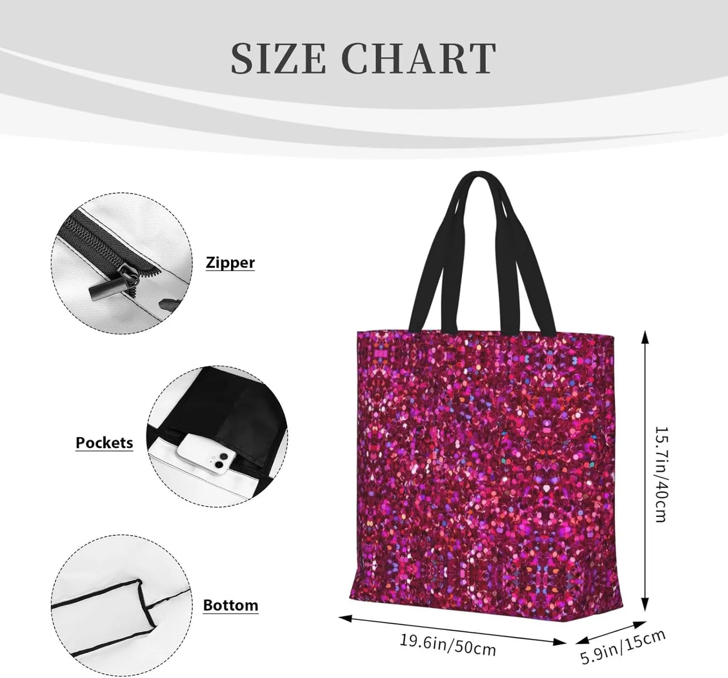 Gingerbread Cookies Print Fashion Tote Bag,Travel Handbag For Women, Hobo Bags, Work Shoulder Bags Crossbody Bag