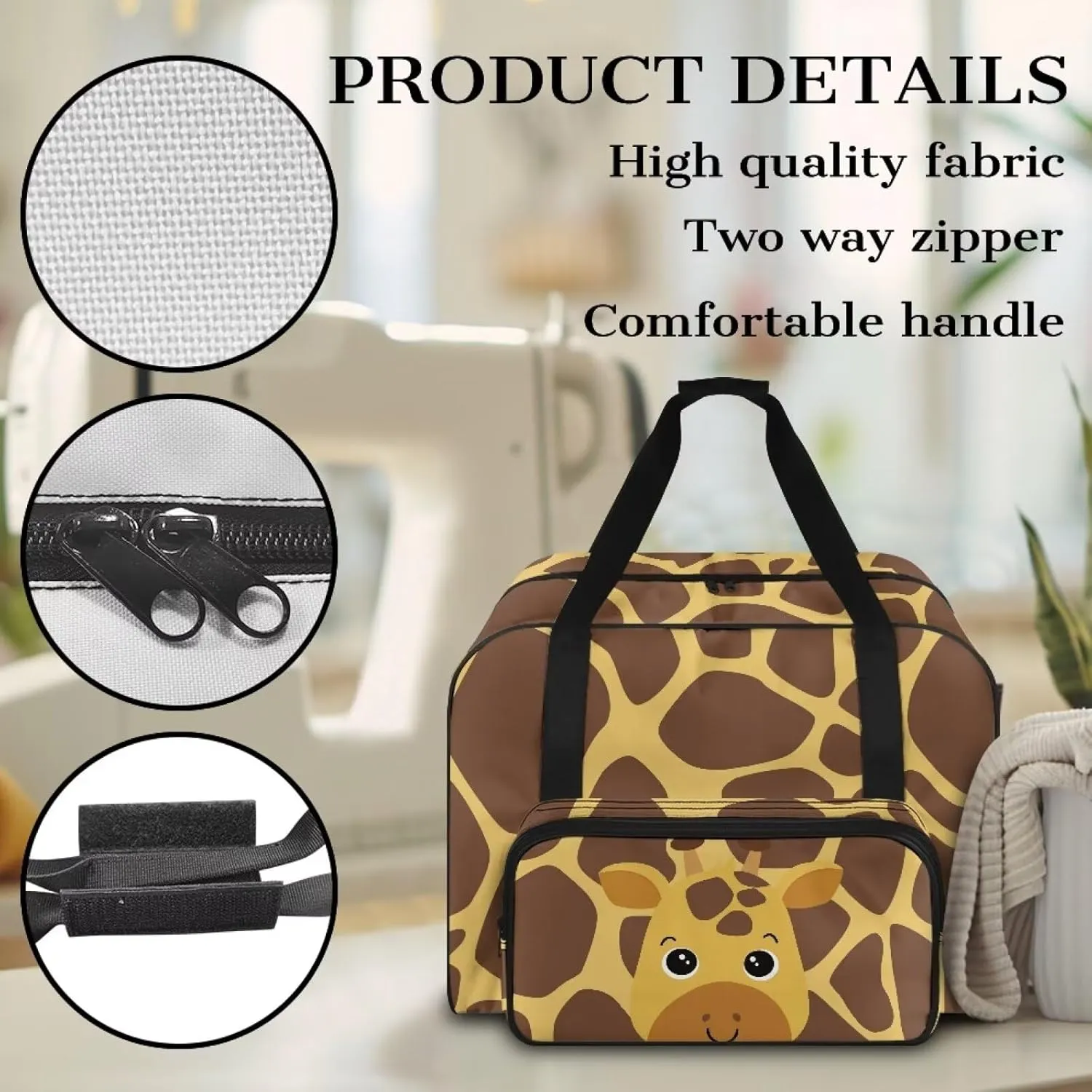 Giraffe Sewing Accessories Organizer (Bag Only) Large Sewing Supplies & Crafting Carry-all