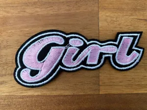 Girl #6 Embroidered Patch – 39mm x 93mm, Iron-On/Sew-On