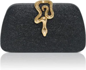Glitter Clutch Purses for Women Evening Handbags with Snake Closure for Party Prom Wedding