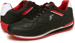 Goodyear Shift Racing Sneaker for Men, Pair, Athletic Auto Racing Footwear with Non-Slip EVA Rubber Soles, PU Leather Upper, Mesh Lining
