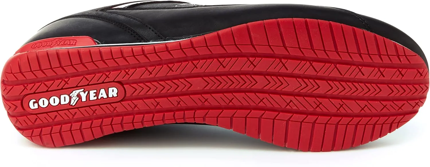 Goodyear Shift Racing Sneaker for Men, Pair, Athletic Auto Racing Footwear with Non-Slip EVA Rubber Soles, PU Leather Upper, Mesh Lining