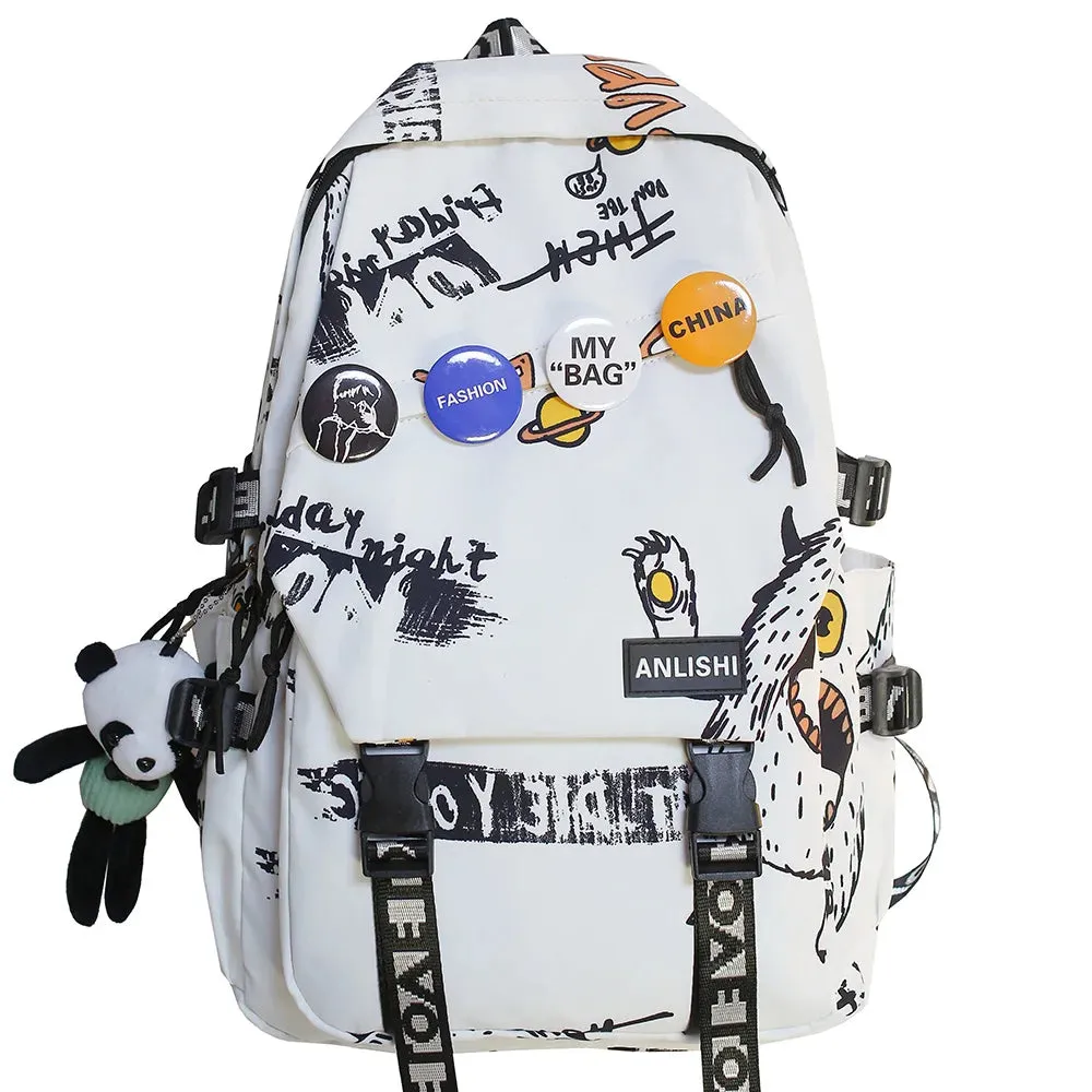 Graffiti Pattern Harajuku Styled Backpack