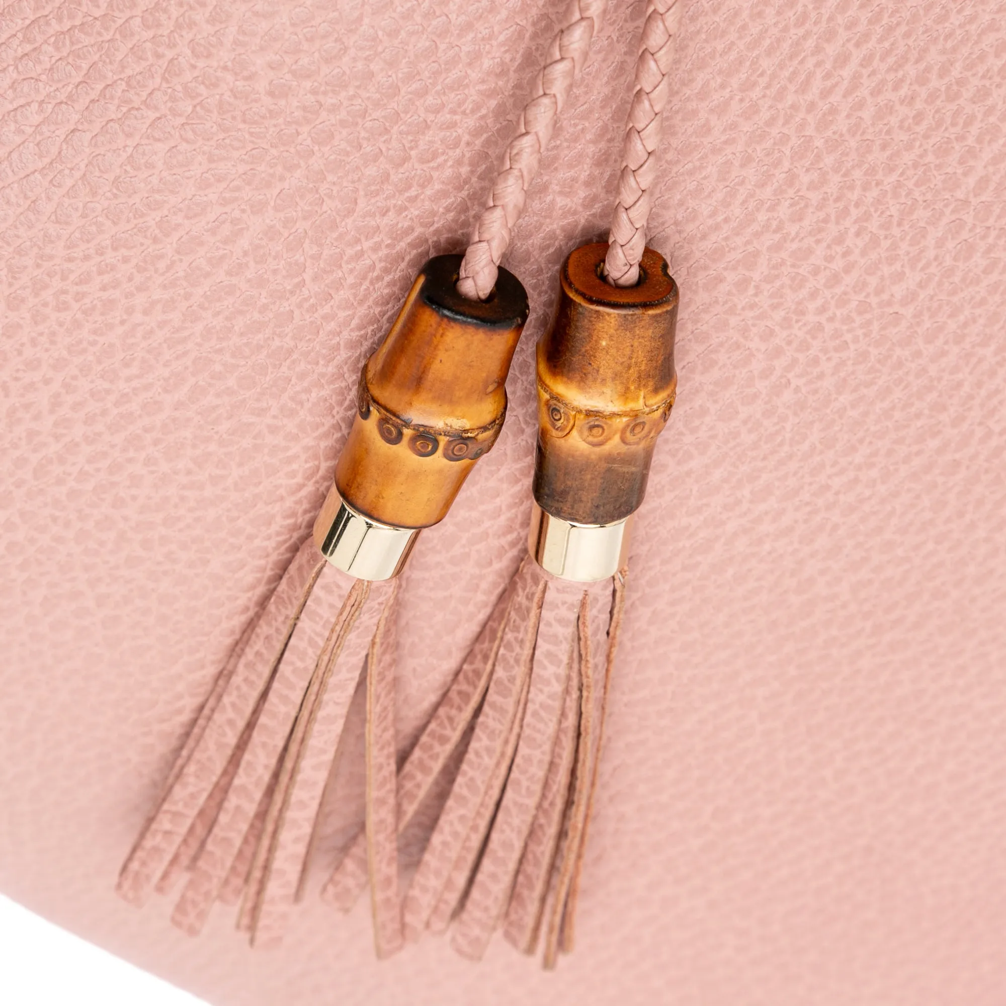 Gucci Bamboo Tassel Leather Clutch