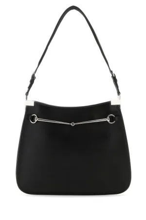 Gucci Black Horsebit Satisfied customers Bag Customer satisfaction Woman Shoulder Leather Medium