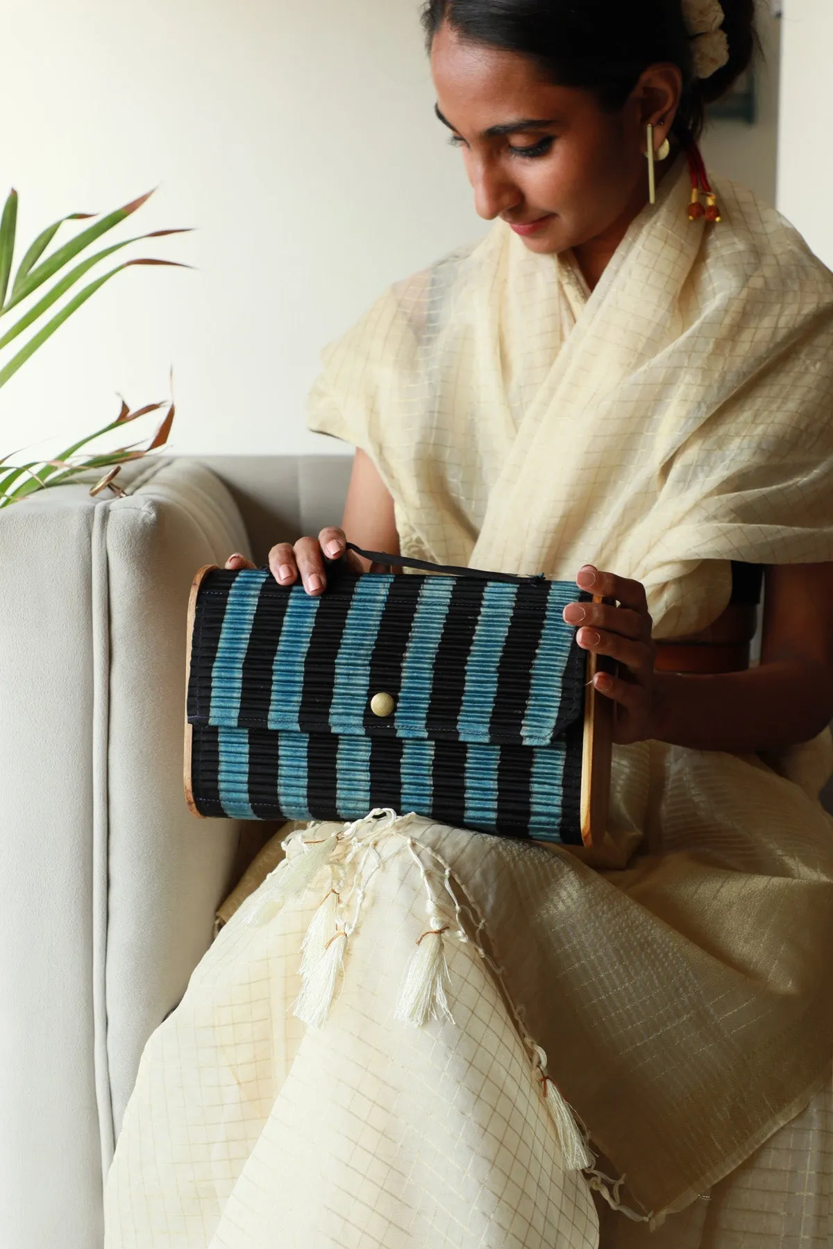 Harir Upcycled Capsule Clutch
