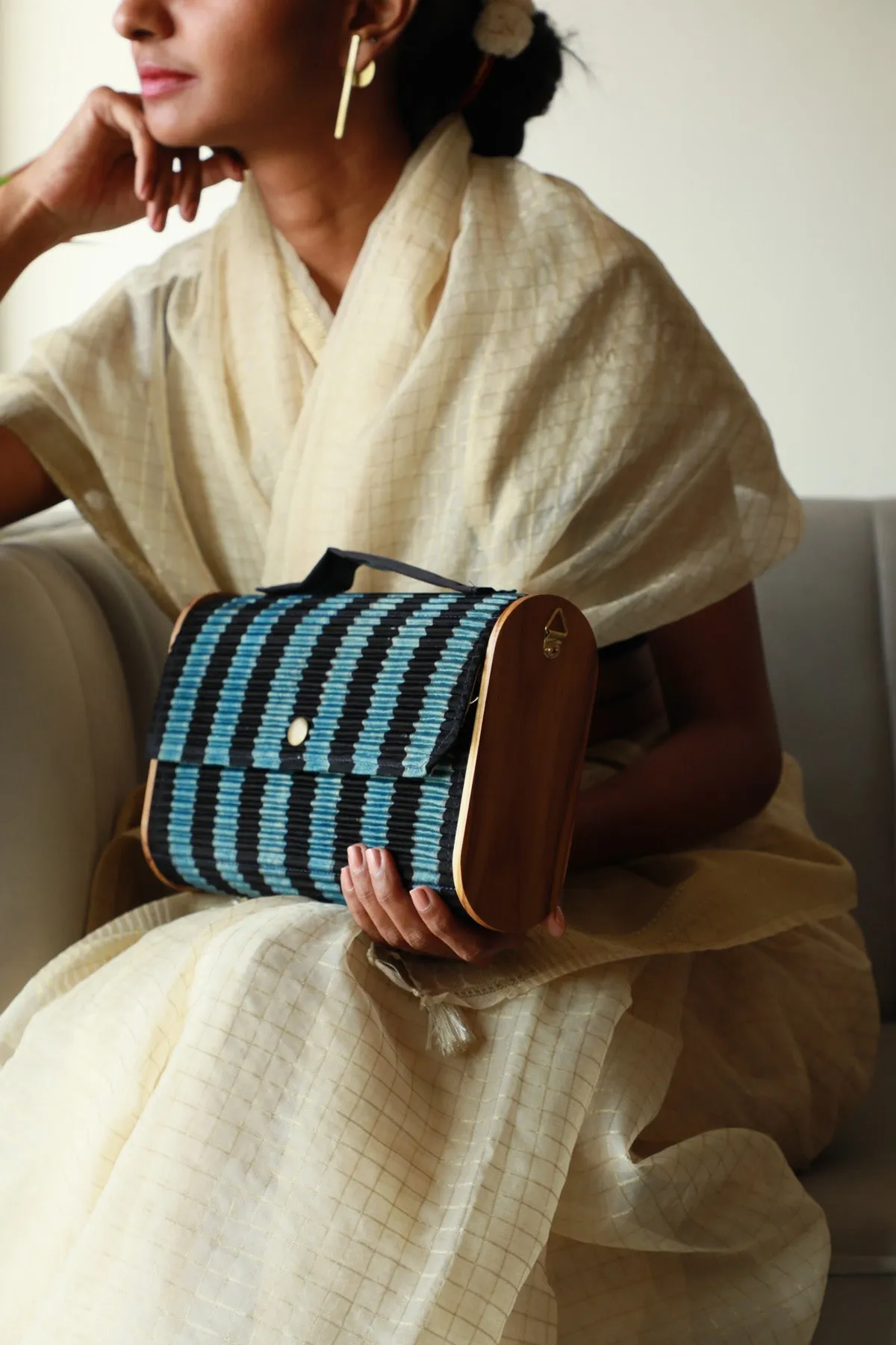 Harir Upcycled Capsule Clutch