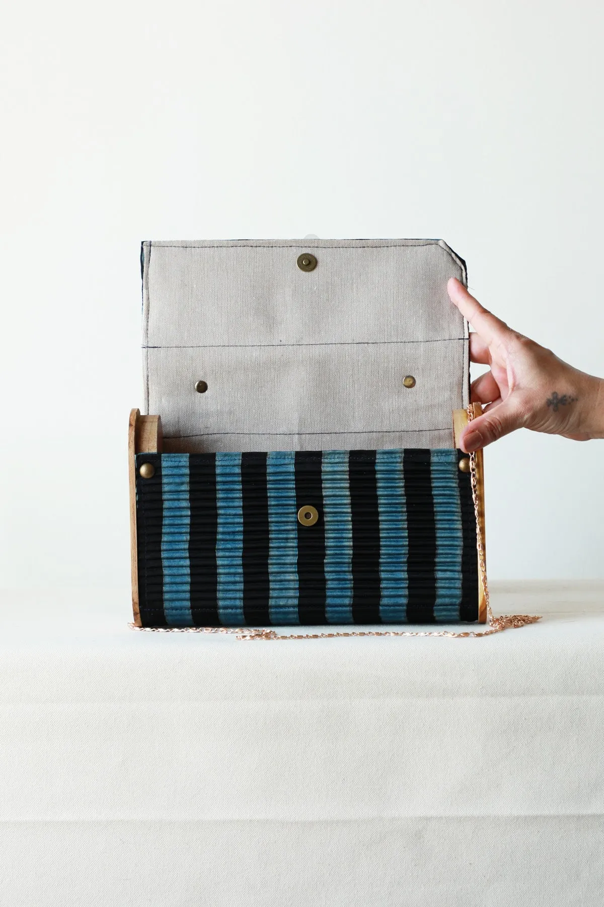 Harir Upcycled Capsule Clutch