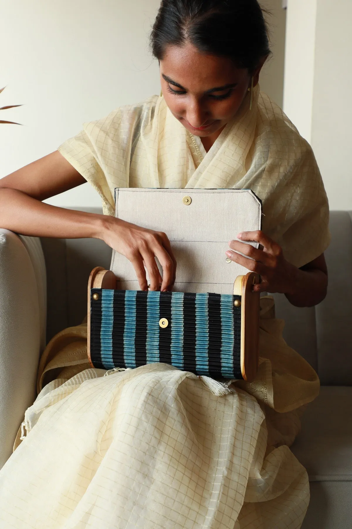 Harir Upcycled Capsule Clutch
