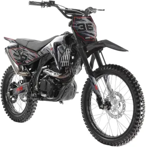 HHH Apollo AGB36 250cc Dirtbike Adult Pit Bike Gas DB36 Dirt Bike Manual Clutch 5 Speed (Choose Your Color : Red, Blue and Black Color)