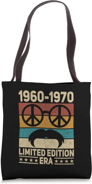 Hippie Outfit Peace 1960s 1970s Styles 60s Disco 70s Costume Tote Bag