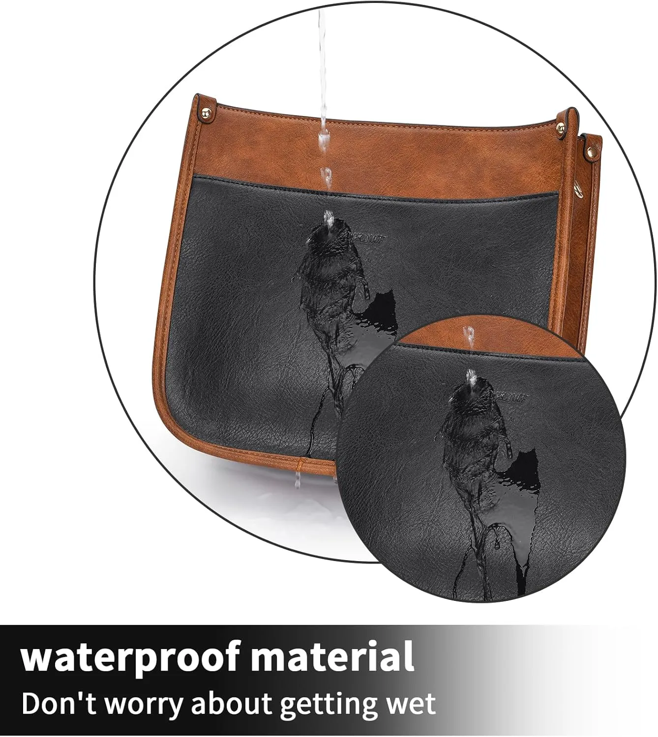 HKCLUF Vegan Leather Crossbody Bags Purse for Women Trendy Tassel Hobo Handbag Women With 2PCS Adjustable Guitar Strap