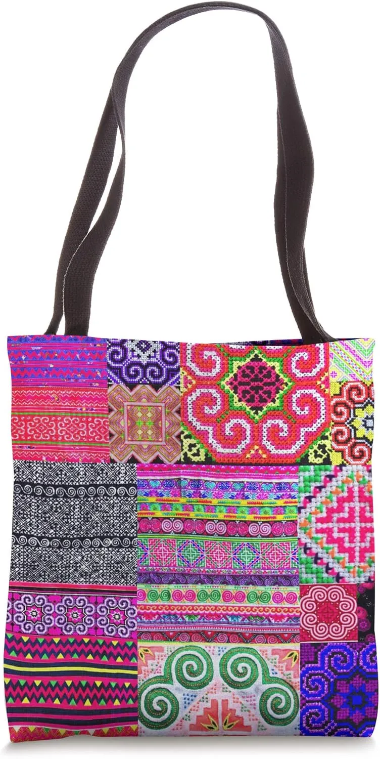 Hmong Tote Bag - Hmong Patches Tote Bag