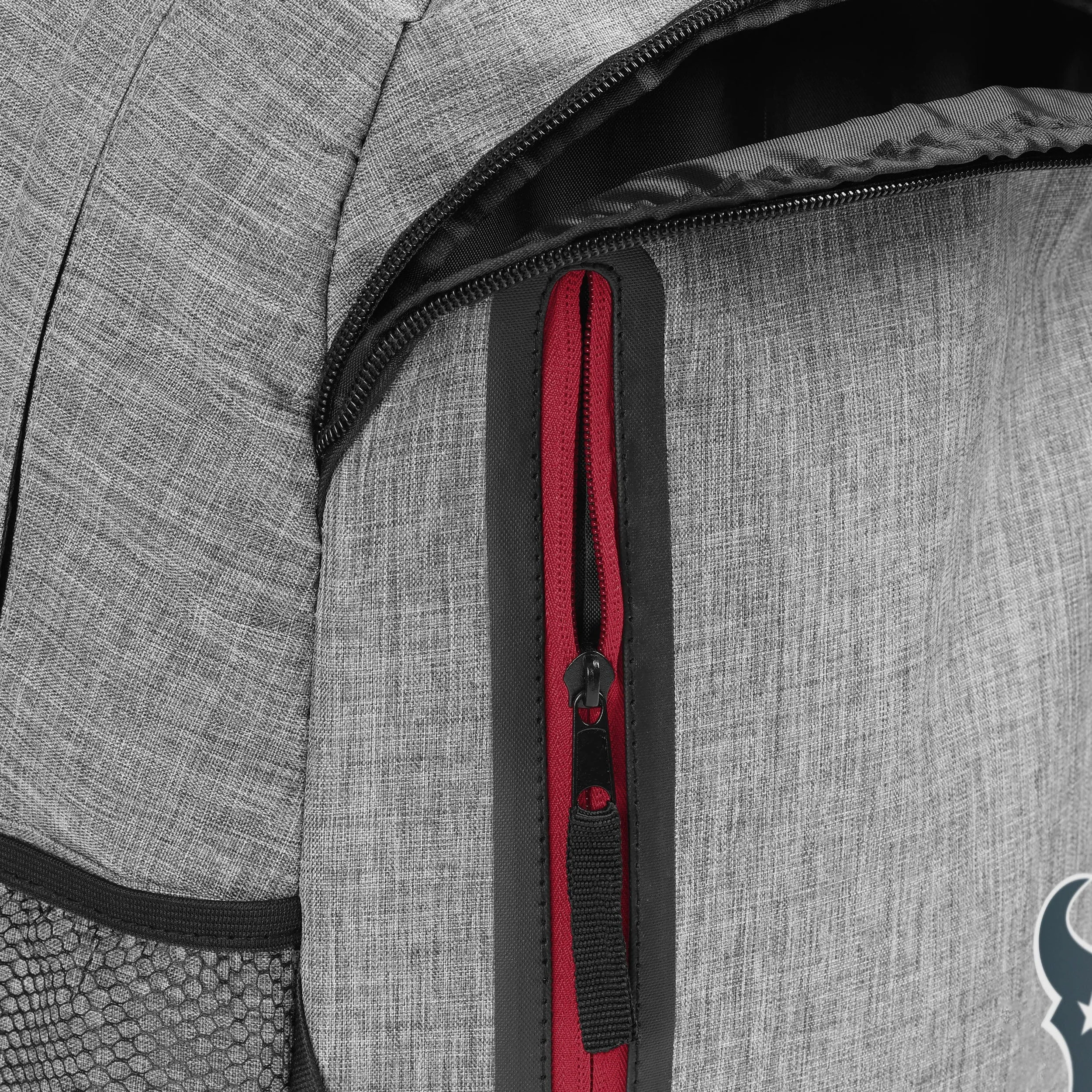 Houston Texans Heather Grey Bold Color Backpack