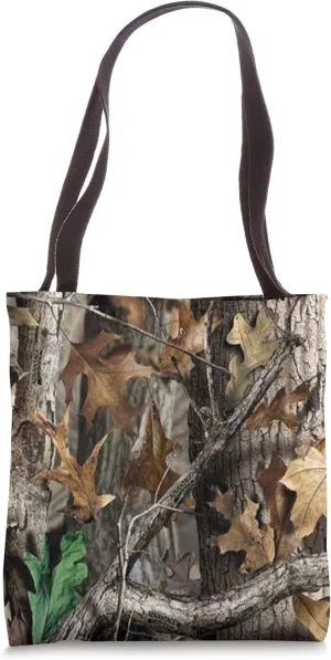 Hunter Hunting Camo Oak Mossy Deer Elk Tree Buck Pattern Tote Bag
