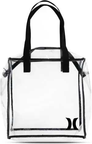 Hurley Clear Tote Bag, Black