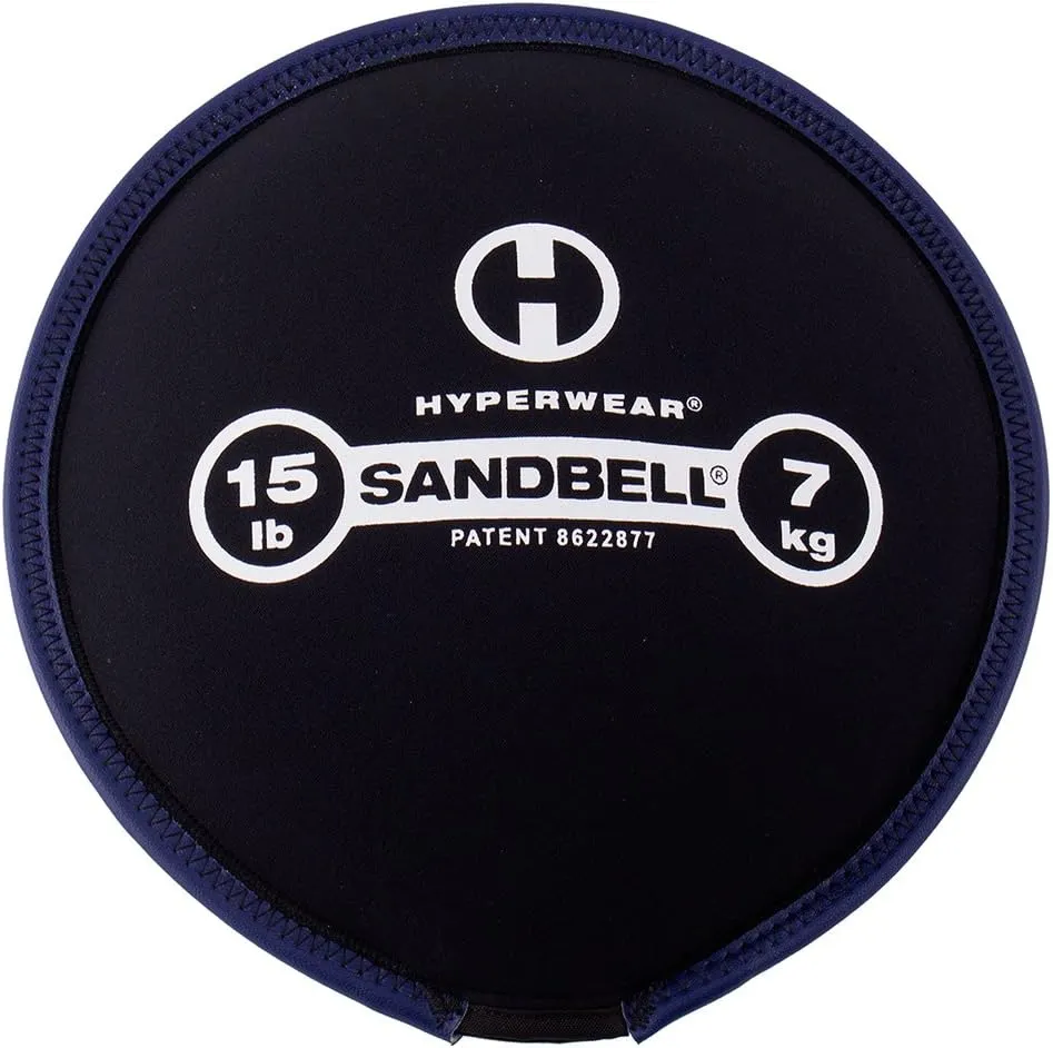 HYPERWEAR SandBell Sandbag, Pre-Filled with Clean USA Sand, Soft Weights for Exercise, Fitness & Rucking (2–50 lbs)