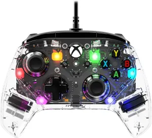 HyperX Clutch Gladiate RGB – Wired Controller, Officially Licensed by Xbox, Programmable RGB Lighting, Dual Trigger Locks, Programmable Buttons, Dual Rumble Motors, Clear