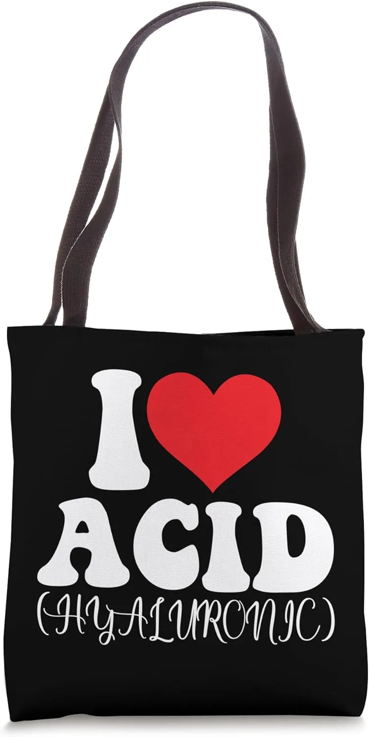 I Love Acid Esthetician Dermatologist Skincare Tote Bag
