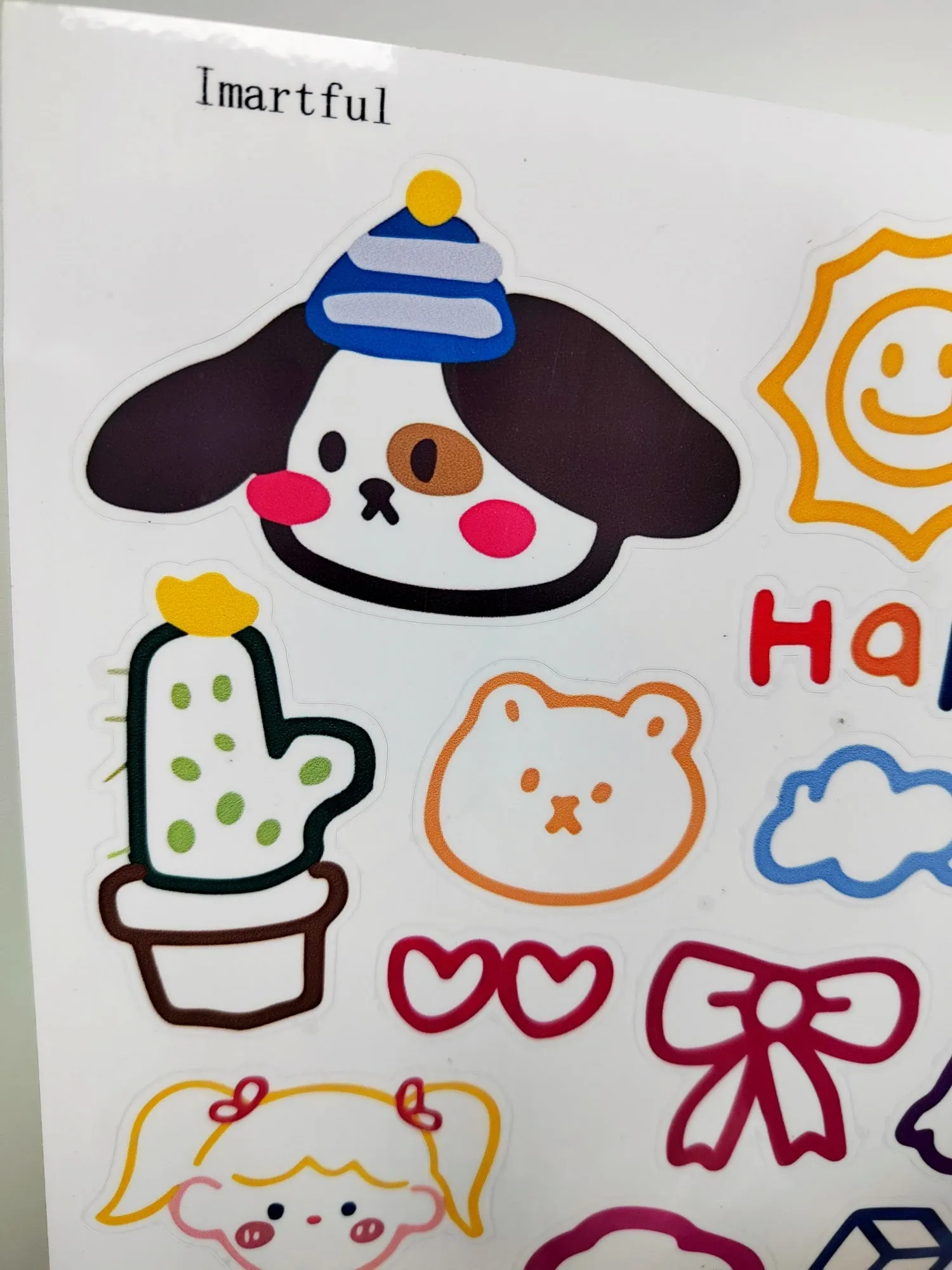 Imartful Stickers, Cute Anime Girl Stickers, Fashion Stickers