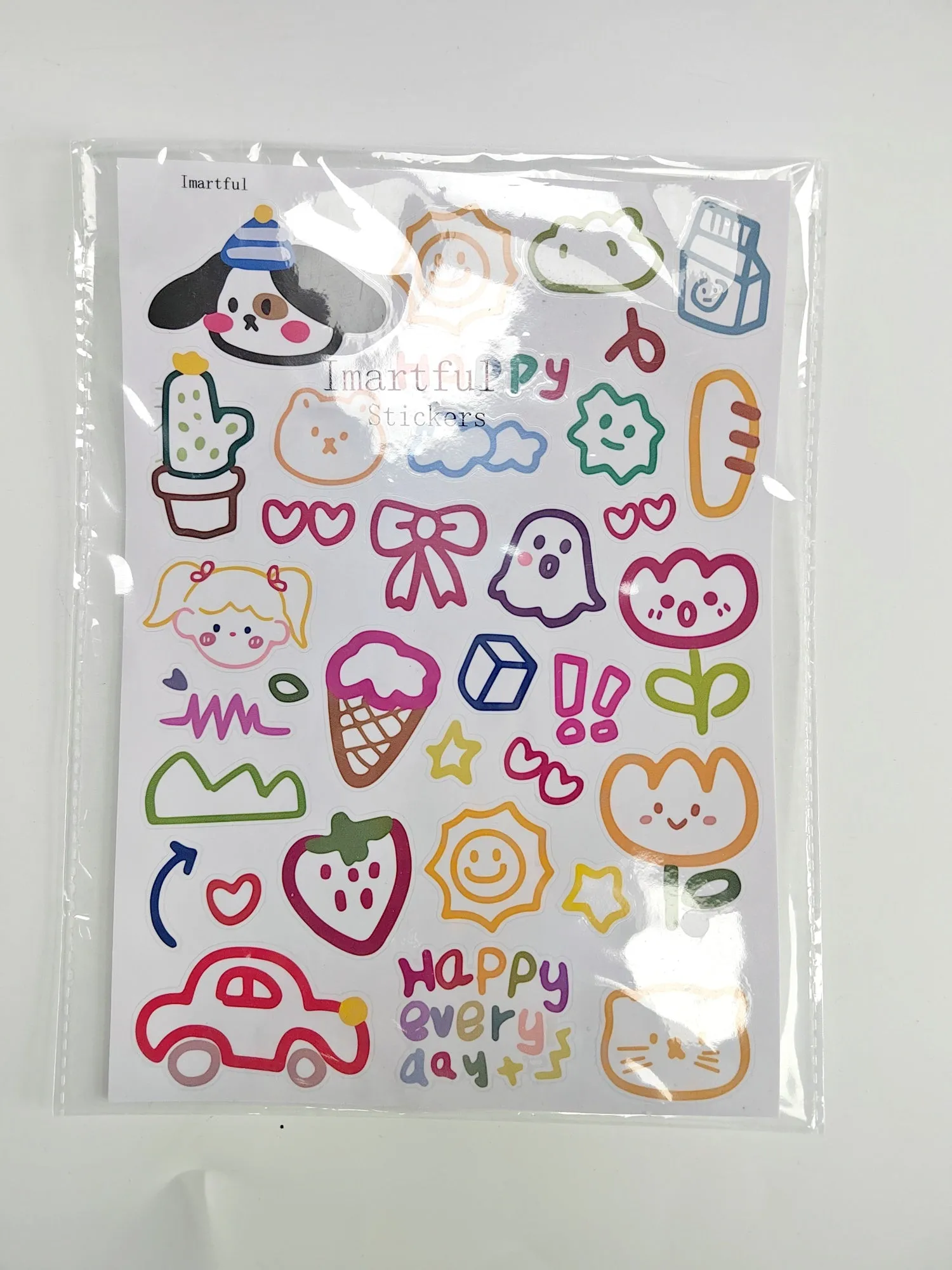 Imartful Stickers, Cute Anime Girl Stickers, Fashion Stickers