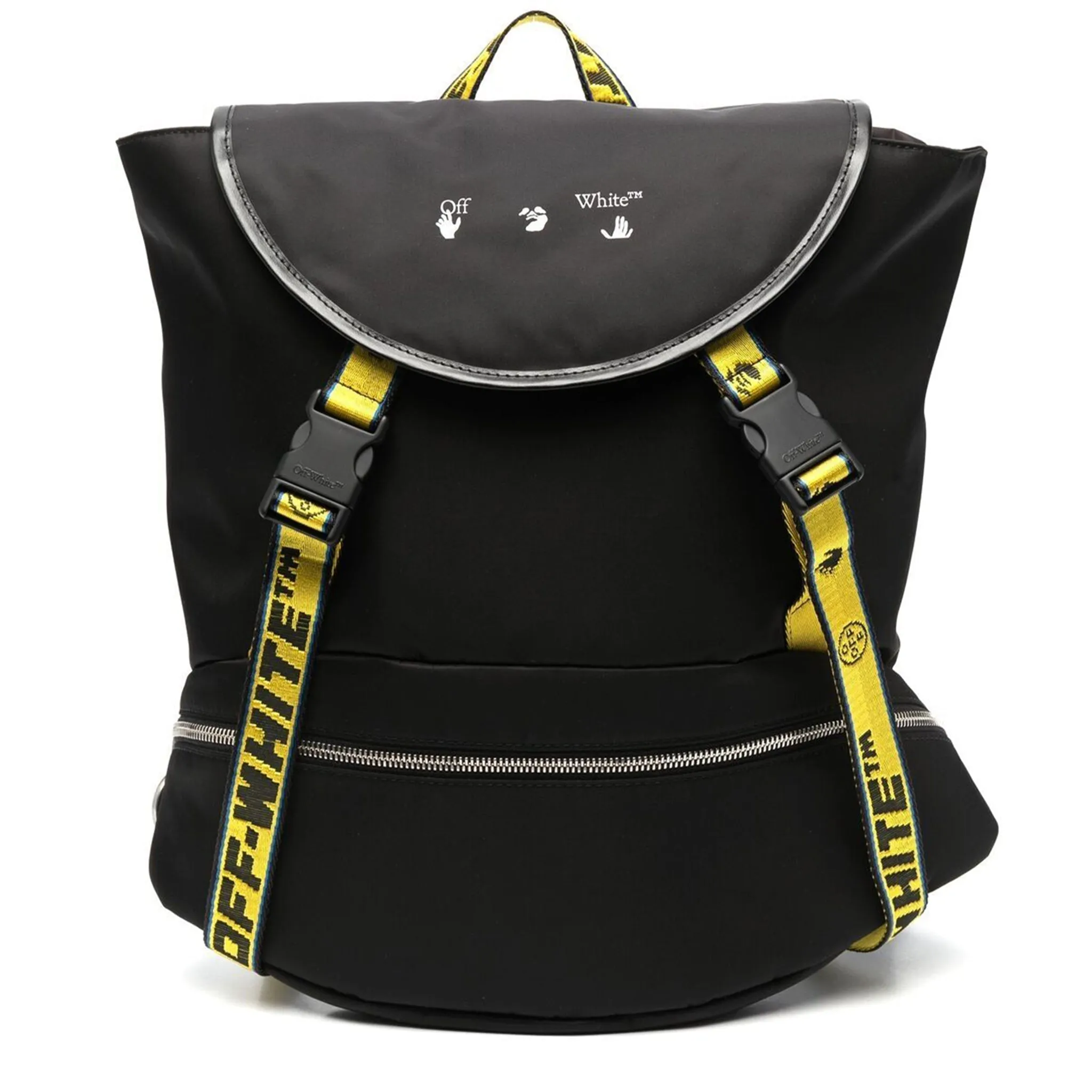 Industrial Logo Black Yellow Backpack