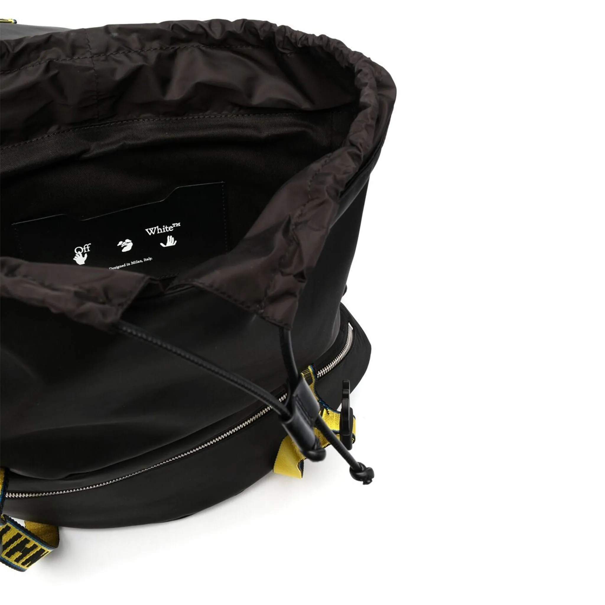 Industrial Logo Black Yellow Backpack