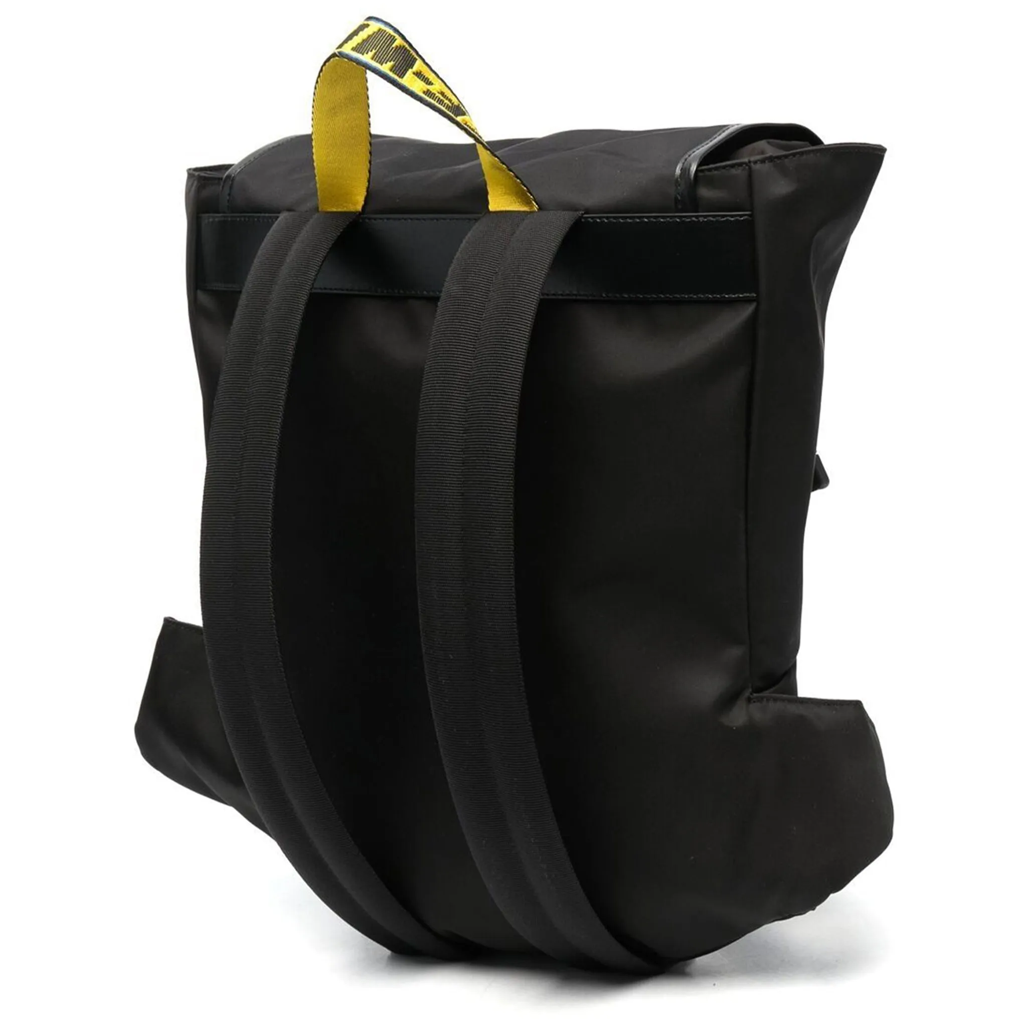 Industrial Logo Black Yellow Backpack