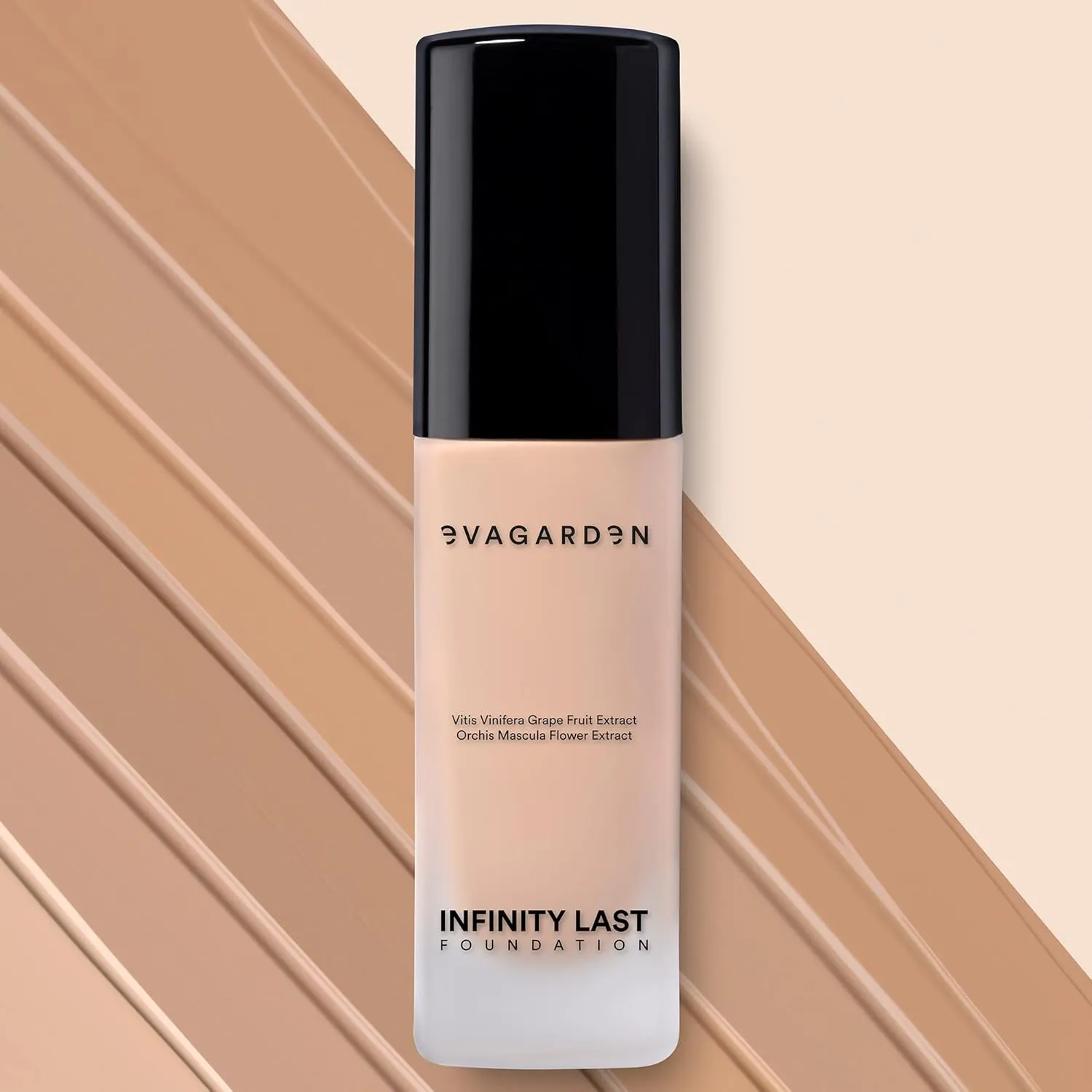 Infinity Last Foundation- Soft and Creamy, Liquid Texture Results in Natural Finish - Easily Blendable - Satin Look - 264 Warm Beige - 1.01 oz