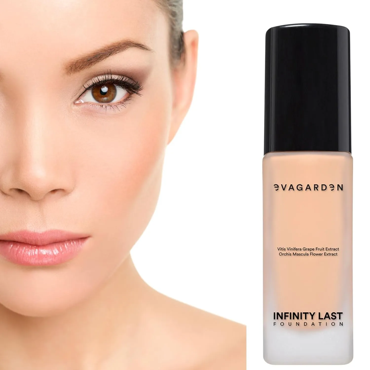 Infinity Last Foundation- Soft and Creamy, Liquid Texture Results in Natural Finish - Easily Blendable - Satin Look - 264 Warm Beige - 1.01 oz